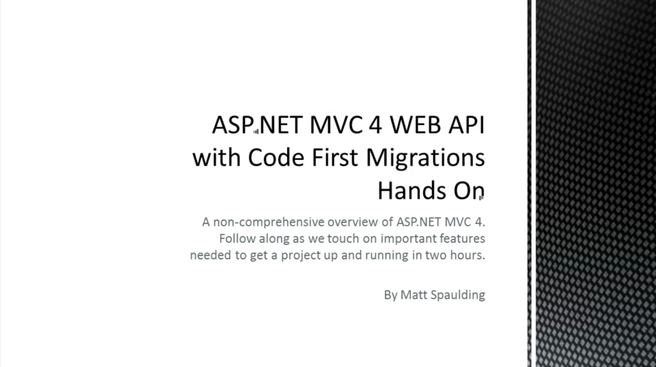 ASP.NET MVC 4 Web API with Code First Migrations